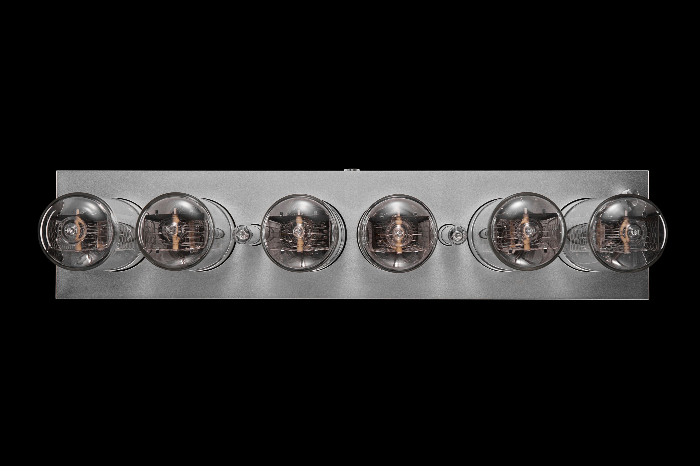 ZIN70 Nixie Tube Clock Silver Aluminium Case by Millclock