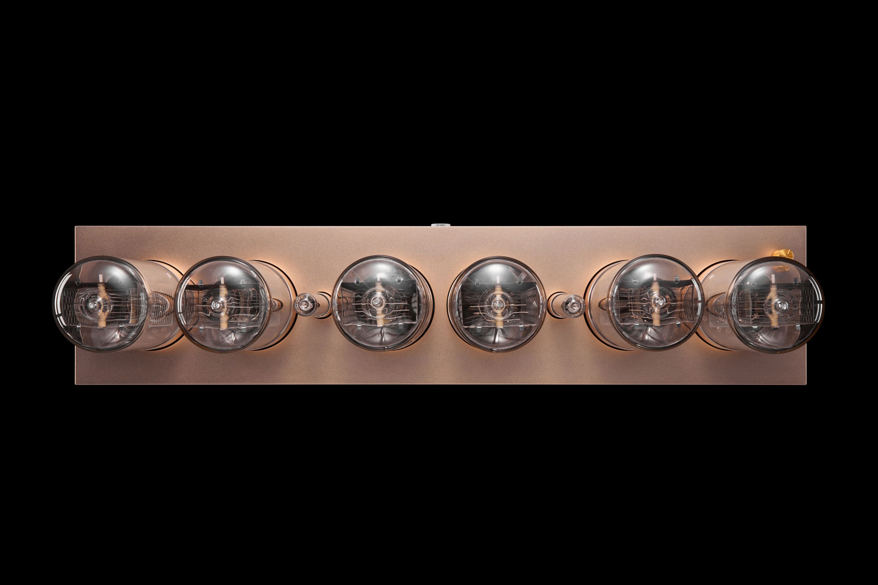 ZIN-70 Gold Classic — Handcrafted Nixie Clock in Elegant Gold Aluminum