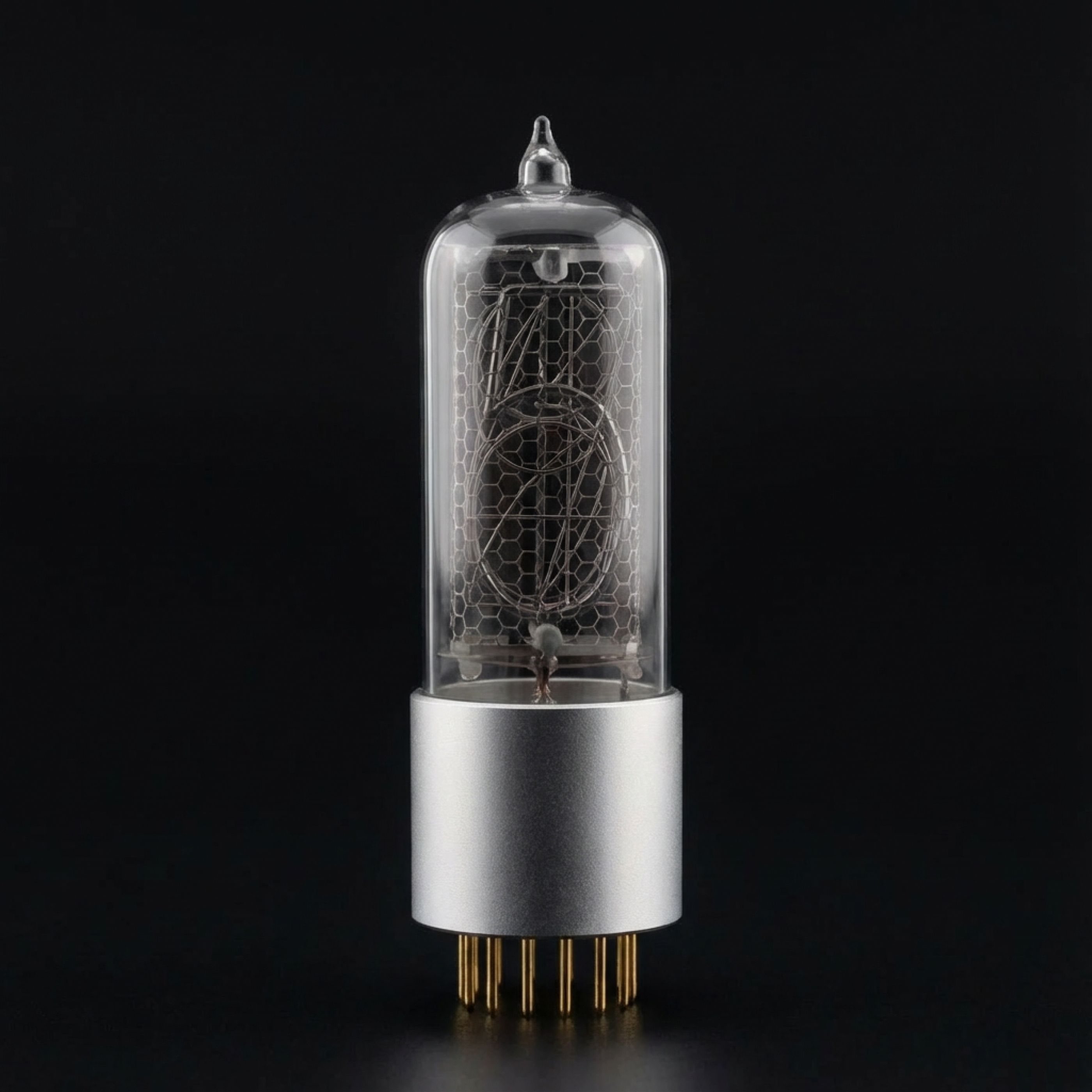 ZIN18 Nixie Tube with Silver Anodized Base | Millclock