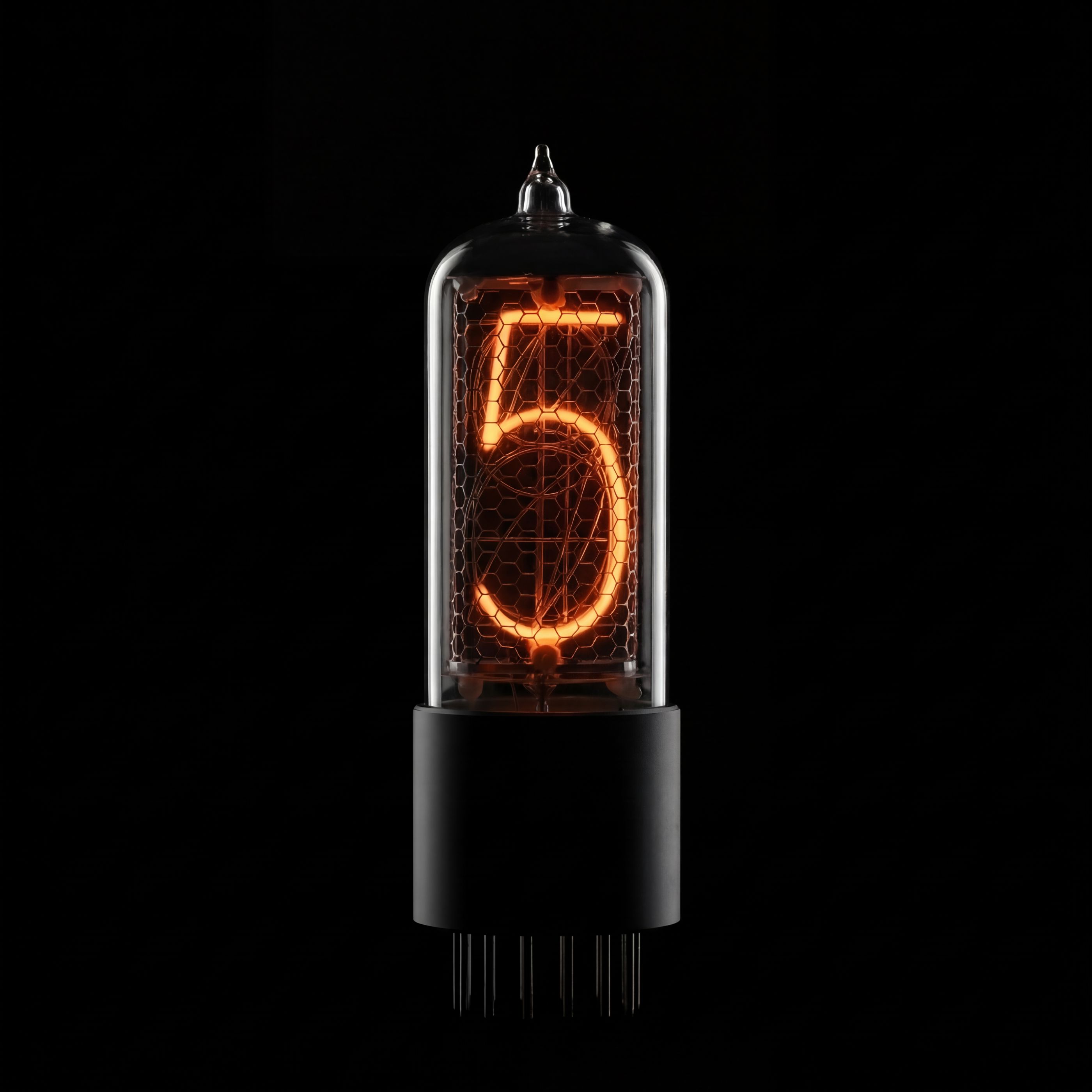 ZIN18 Nixie Tube with Black Base | Millclock