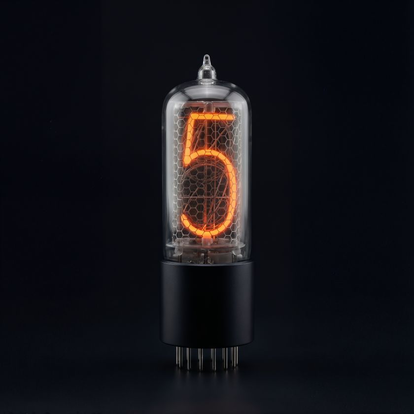 ZIN18 Nixie Tube with Black Base | Millclock