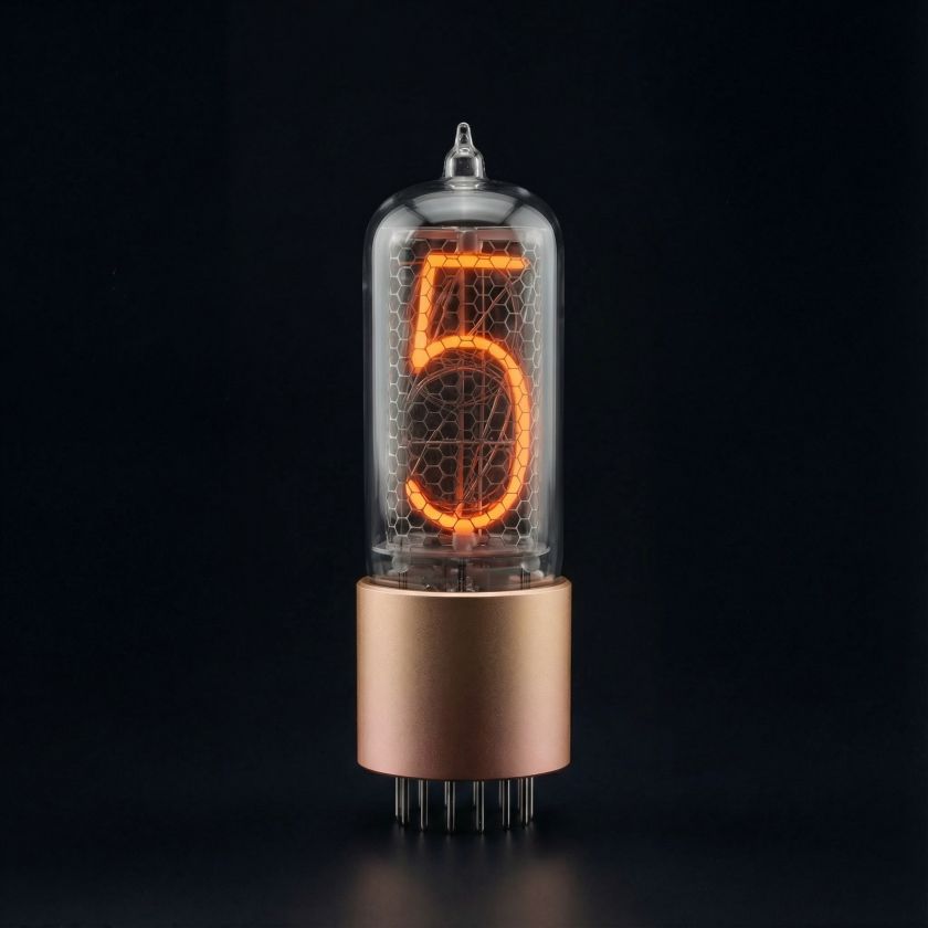 ZIN18 Nixie Tube Tyrant Gold Base | Millclock